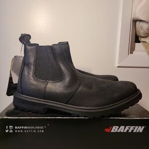 Baffin Men's Black Soho Leather Boots Mens Size 12